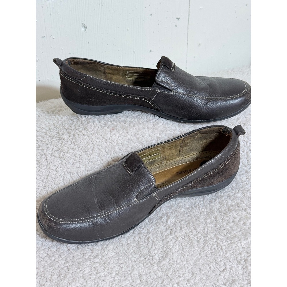Naturalizer Fragrance Brown Leather Loafers Slip On Shoes Womens 7.5 M 17975200